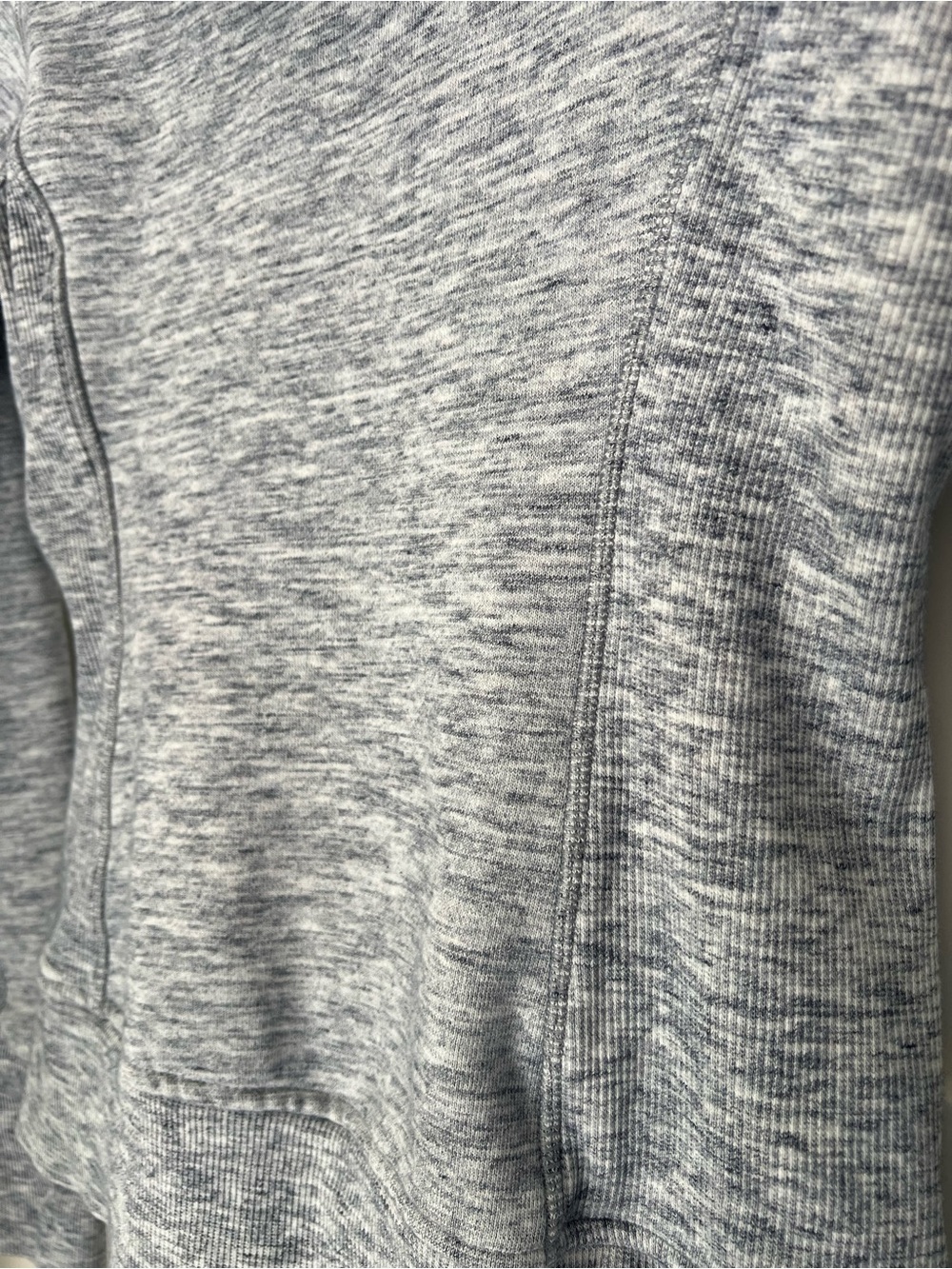 LULULEMON Scuba Full Zip Fitted Hoodie Heathered Navy Size 4 Estimated - Picture 5 of 12